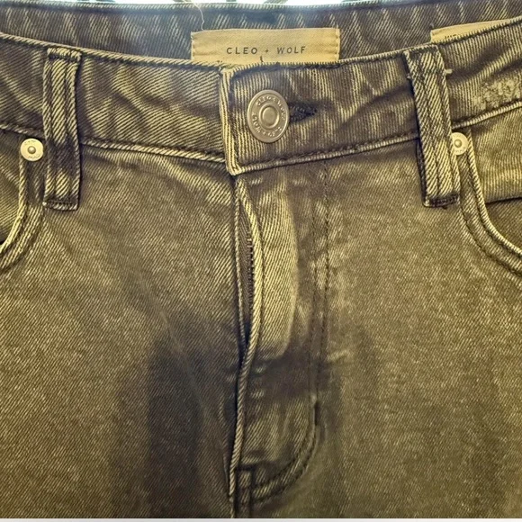 Olive Distressed Jeans - Picture 4 of 7